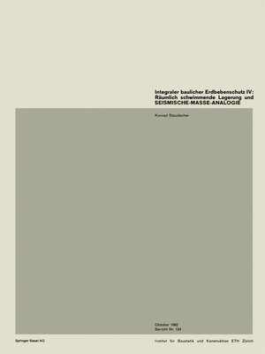 cover image of Integraler baulicher Erdbebenschutz IV